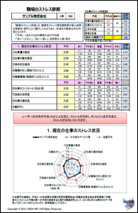 ストレスチェック診断票